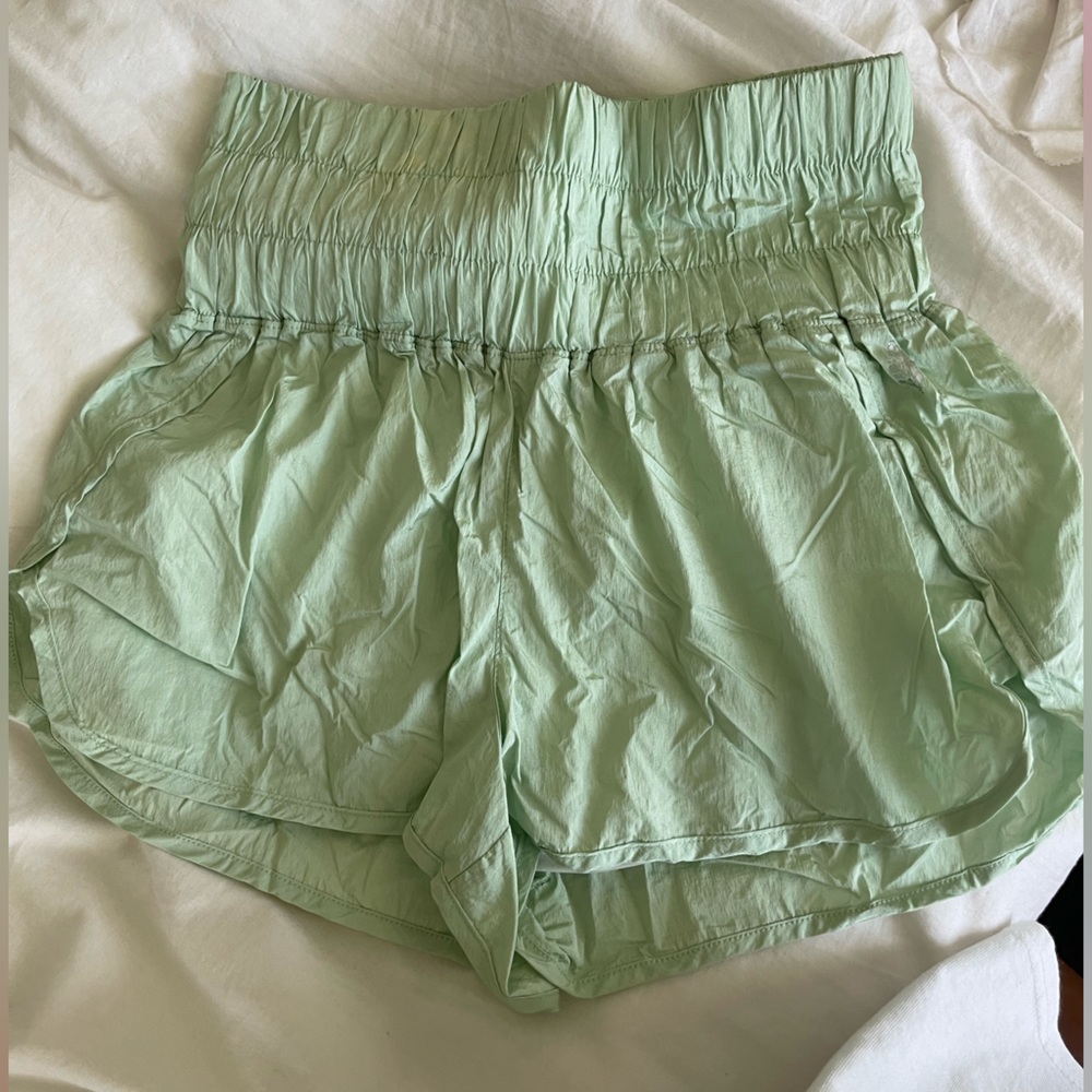 Light green free people way home shorts